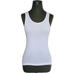 Lot of 2 American Apparel White Cotton Tank Tops M One Size NWOT