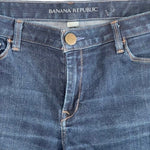 Banana Republic Womens Skinny Jeans 29P Medium Wash Blue Stretch Denim Petite VG