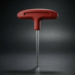 Vintage T-Handle Hex Key Allen Wrench Red Plastic Grip 4.5" Long Good Plus