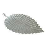 Reed & Barton Elm Leaf Platter Arbor Collection Silver Metal Tray 10.75x6.5 VG