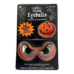 Halloween Decor Red Flashing Eyeballs Trick Or Treat Party Pumpkin Decoration