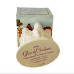 Vintage Avon Glow Of Christmas Fragrance Candle 4.5" Floral Medley Candle Holder