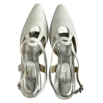 Ros Hommerson Prize White Pearl Leather Pumps Low Heels Women’s Size 9.5 NIB