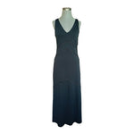 Banana Republic Women's Black Crochet Maxi Dress 6 Sleeveless Rayon Blend EXC