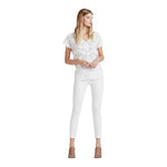Lucky Brand Lolita White Cotton Denim Straight Fit Capri Jeans Womens Sz 8/29 VG