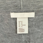 H&M Women's Light Grey Pullover Sweater Size M Crew Neck Drop Shoulder Casual VG