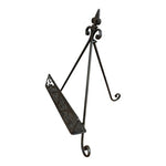 Vintage Ornate Cast Iron Cookbook Stand Folding Display Easel 16" Black VG