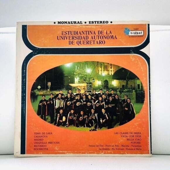 RARE! LP Estudiantina De la Universidad Autonoma De Queretaro Vinyl Record