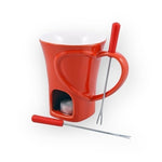 SWISSMAR Sweetheart Chocolate Fondue Set Ceramic Mug 2 Fork Candle Valentine NIB