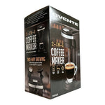 Ovente 2-in-1 Compact Coffee Maker 14oz K-Cup Ground Coffee Fast Brew NIB