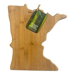 Totally Bamboo Minnesota State Shaped Cutting Serving Board 13.25x11.75 NWT