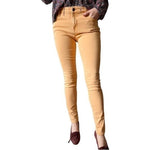 OLD NAVY Rockstar Tan Cotton Jeans Women Size 8 Mid Rise 29" Inseam VG