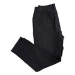 Chico's Women's Dark Gray Ankle Jeans 1 (8) Mid Rise Stretch Cotton Blend EXC