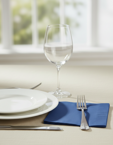 Sensations Cobalt Blue Beverage Napkins 40ct NIP Creative Converting USA