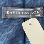 DAVID TAYLOR Dark Blue 100% Polyester Classic Mens Neck Tie 57" NWT