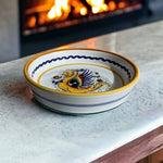 Sur La Table Dragon Print Ceramic Bowl Coaster 5.5" Multicolor Serving Dish New