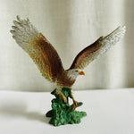 Bald Eagle Statue 8" Rubber Figurine Bird Sculpture Patriotic American Decor VG