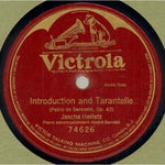 Jascha Heifetz Introduction And Tarantelle Victrola 74626 12" Shellac Record G+