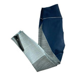 NIKE Women's Dri-FIT Mid Rise Training Compression Leggings Size S Blue Grey VG