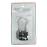 2-Pack TSA-Approved Cable Lock Black 3-Digit Combination Luggage Security NIB