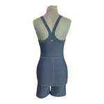 Old Navy Activewear Women's PowerSoft Bodysuit S Gray Racerback Compression EXC