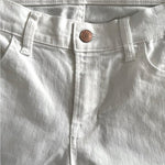 Old Navy White Cotton Boyfriend Straight Jeans Women Size 8 27" Inseam EXcellent
