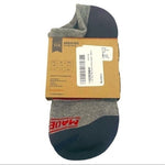 MADE HERE University No Show Grey Red Cotton Unisex Socks Sz S/M NWT Made in USA