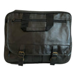 Men's Briefcase Black Leatherette Travel Bag Laptop Bag Waterproof Messenger Bag