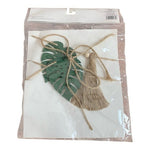 Horizon Group USA Monstera Leaves Banner 72 Fringe Hanging Indoor Decoration New