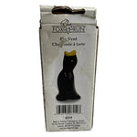 Vintage Fox Run Pie Bird Ceramic Pie Vent Whistle 4" Black Yellow Crow NIB