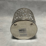 Yankee Candle Matrix Brushed Silver Metal Candle Holder 4" Candlestick New