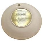 Studio Dante Di Volteradici Christ Walks Water Alabaster Plate 8.5" 1985 NIB