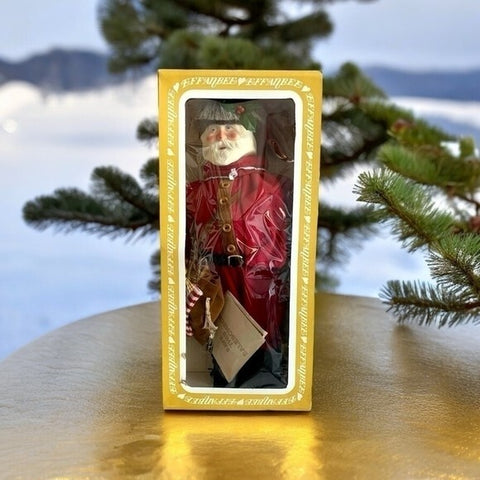 Vintage Effanbee Santa Claus Doll 17" Handcrafted Multicolor NIB Christmas