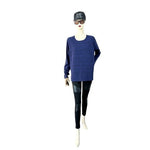 Women's Purple Running Sweatshirt Size L Athletic Top Rayon Polyester Spandex VG