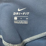 NIKE Women's Dri-FIT Mid Rise Training Compression Leggings Size S Blue Grey VG