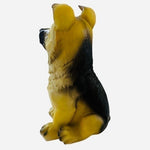 Dog Mate German Shepherd Puppy Figurine 6.5" Resin Dog Sculpture Vintage Dog