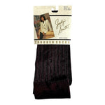 Jaclyn Smith Vintage Brown Textured Trouser Socks Plus Size NWT 1990s Rare