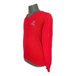 Mercedes Rancho La Costa Men's Red Cotton V-Neck Sweater M Competition Very Good
