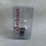 Bordeaux Wine Aerator Glass Bottle Cork Pourer Stopper Preserver Transparent NIB