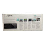 Logitech MK120 Wired Keyboard Mouse Combo QWERTY Gaming Set Black New