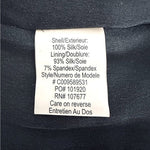 Alice Olivia Silk Sequin Sheath Dress Black Keyhole Back Size S