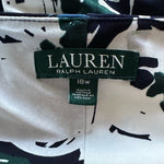 Lauren Ralph Lauren Navy Floral Cowl Neck Sleeveless Sheath Midi Dress Sz 18W VG