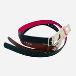 CAT & JACK Girls Belt 2-Pack Brown Solid Medium Width Size Large NWT