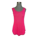 Essentials Milano Womens Top S Pink Knit Sleeveless Blouse Metal Dot Embellished