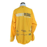 Primal Padres Pedal The Cause Women's Windbreaker XXL Yellow Cycling Jacket NWT