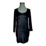 VERO MODA Black Cold Shoulder Tunic Dress Women Medium Stretchy Lined 31" Good