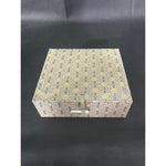 Vintage Chinese Porcelain Red Ink Set Fabric Box Unused Asian Collectible Art