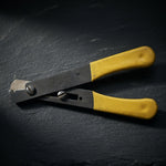 Vintage A. Miller Tool Co. Model 100 Adjustable Wire Stripper Cutter Yellow Good