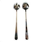 Vintage Amco 2-Piece Salad Server Set Stainless Steel Spoon Fork Korea NIB