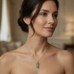 Premadasa 925 Silver Crystal Pendant Necklace Elegant Gift Jewelry